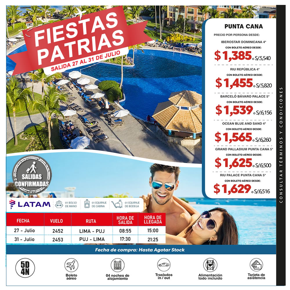Fiestas Patrias Punta Cana 2024 Grupo Intercontinental